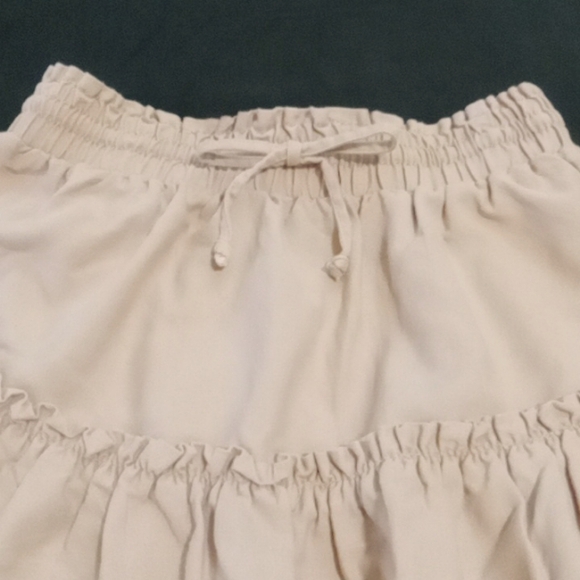 Ci Sono Mauve Linen Blend Skirt Small - Picture 2 of 8